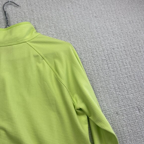 Eddie Bauer Lime Green Activator Grid Thermal Mid Layer Outdoors Women L hike - Picture 13 of 13